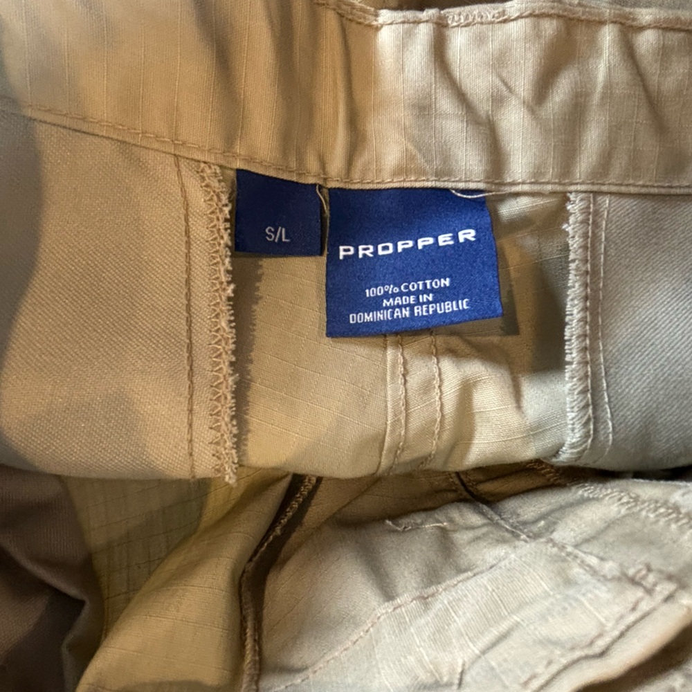 Proper bdu cargo pants men’s‎ small long 30x32 tan ripstop - Picture 7 of 7